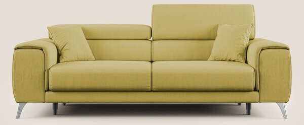 Fusion divano con sedute allungabili in tessuto smacchiabile T05 giall