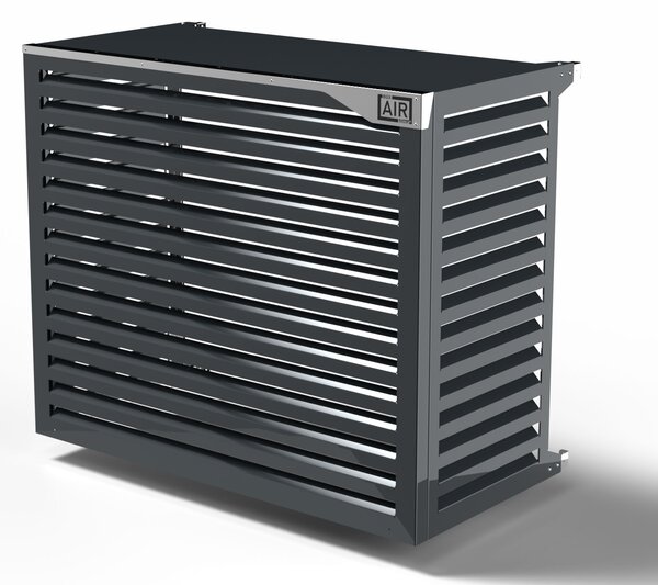 Copri Condizionatore 135x112x74 cm in Alluminio a Parete Big Blade XXL Antracite