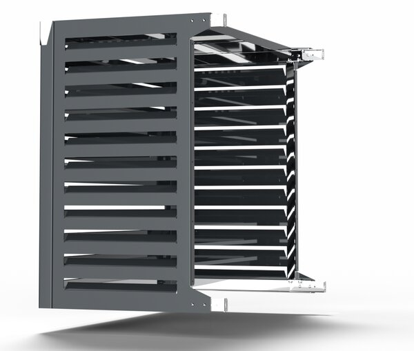 Copri Condizionatore 115x95x67 cm in Alluminio a Parete Big Blade XL Antracite