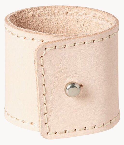 Set di 4 portatovaglioli in pelle Blush