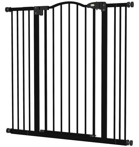 Cancellino per Cani Estensibile 74-100x94 cm in Metallo Nero