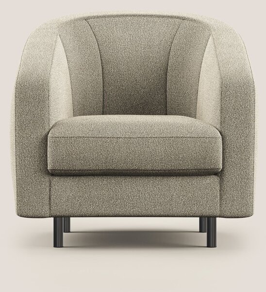 Pandora Poltroncina in morbido tessuto bouclé impermeabile T07 beige