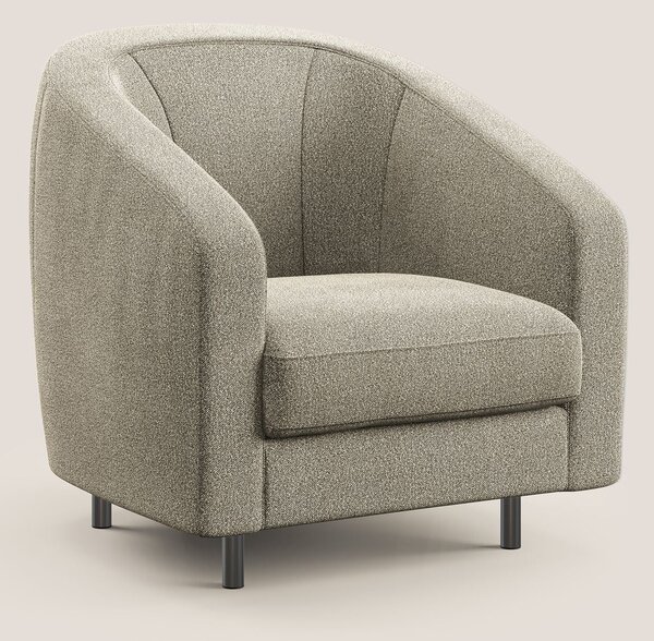Pandora Poltroncina in morbido tessuto bouclé impermeabile T07 beige
