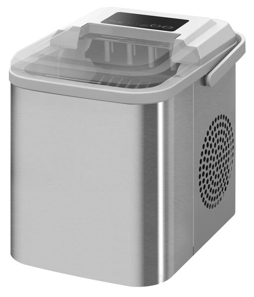 Macchina del Ghiaccio da 1.2L con Indicatori e Autopulizia 22,8x30,3x29 cm in PP e Rame Bianco
