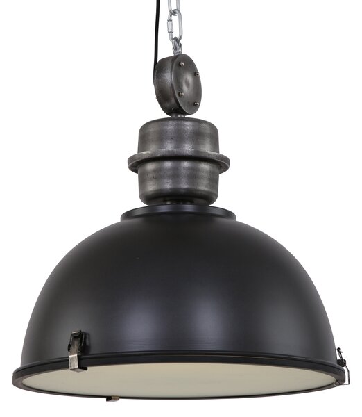 Steinhauer - lampada a sospensione - Bikkel - nero - vetro metallo - Ø 52cm - E27 - 7834ZW
