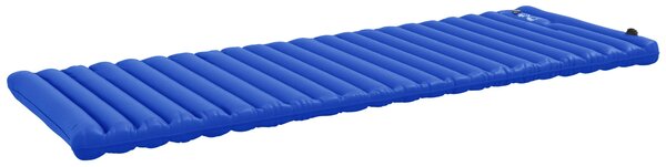 Materasso Gonfiabile Singolo con Pompa a Pedale Incorporata 195x70x10 cm in Plastica 190T Blu