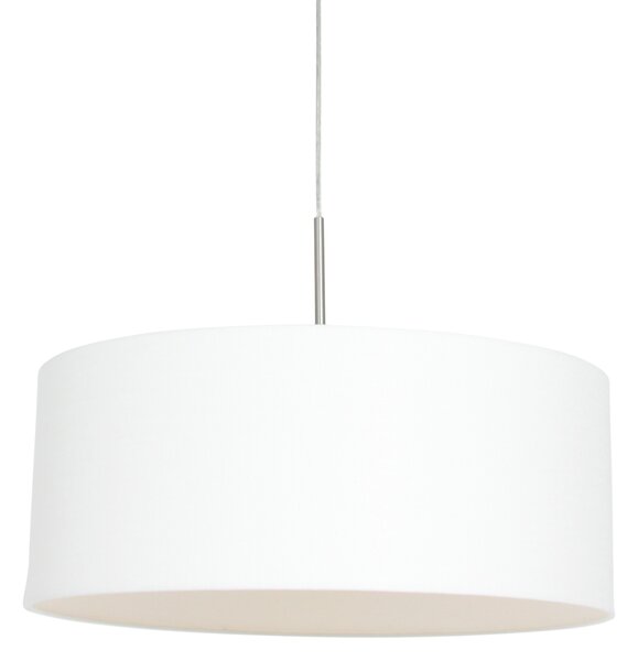 Steinhauer - lampada a sospensione - Sparkled Light - bianco - lino metallo - Ø 50cm - E27 - 9889ST
