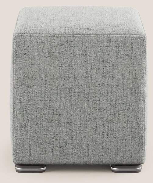 Cube pouf in tessuto morbido impermeabile T03 grigio chiaro
