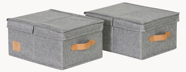 Set di 2 scatole con coperchio Premium