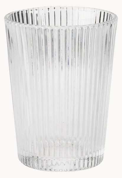 Set di 6 bicchieri con rilievo Pilastro