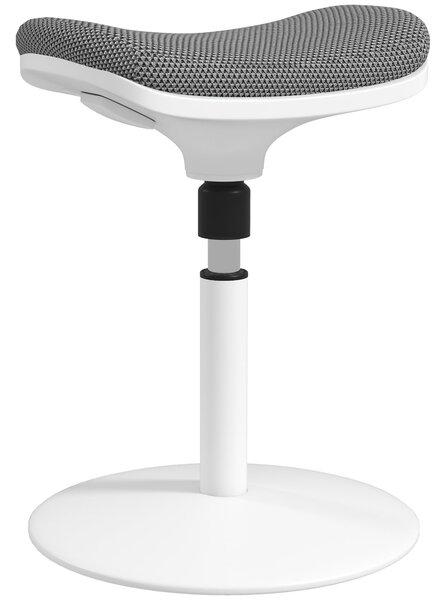 Sgabello Ergonomico e Imbottito ad Altezza Regolabile 41,5x41,5x51,5-71,5 cm con Inclinazione a 5° Grigio