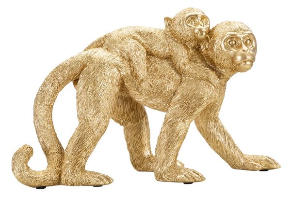 Statuetta in poliresina altezza 18,5 cm Monkey Mom - Mauro Ferretti