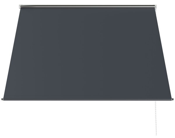 Tenda da Sole a Bracci con Apertura Manuale 150x120 cm Inclinazione e Protezione UV30+ Grigio