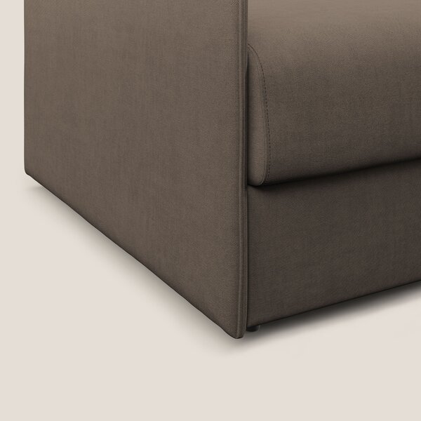 Evans poltrona letto in morbido tessuto impermeabile T02 marrone
