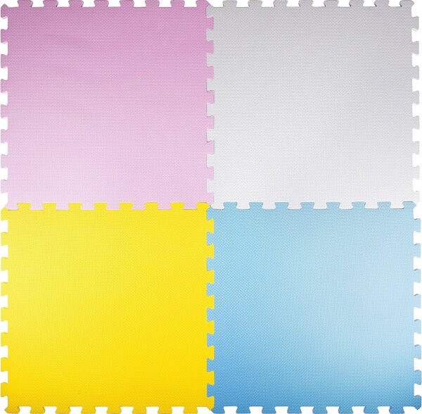 Tappeto Puzzle per Bambini 4 Pezzi 58 x 58 x 1cm Antiscivolo