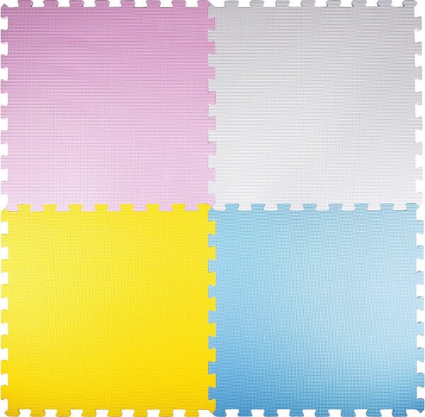 Tappeto Puzzle per Bambini 4 Pezzi 58 x 58 x 1cm Antiscivolo