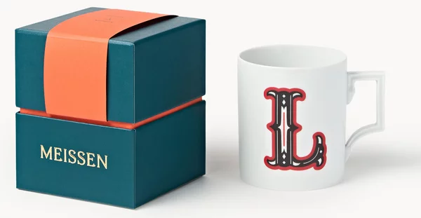 Westwing x MEISSEN, Tazza fatta a mano con motivo decorativo Initials