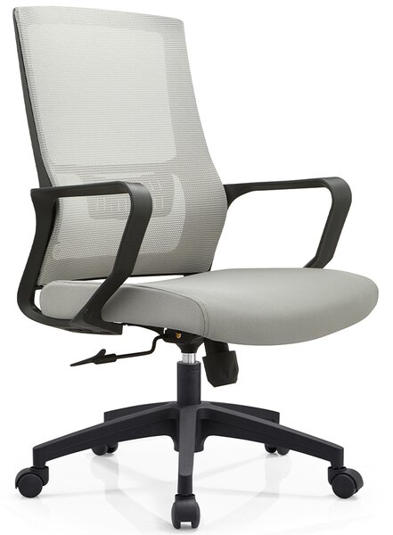 Sedia Ufficio Grigio Poltrona da Scrivania Studio Cameretta Altezza Regolabile