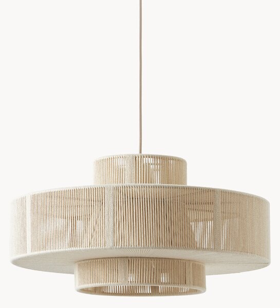 Lampada a sospensione grande in lino Lace
