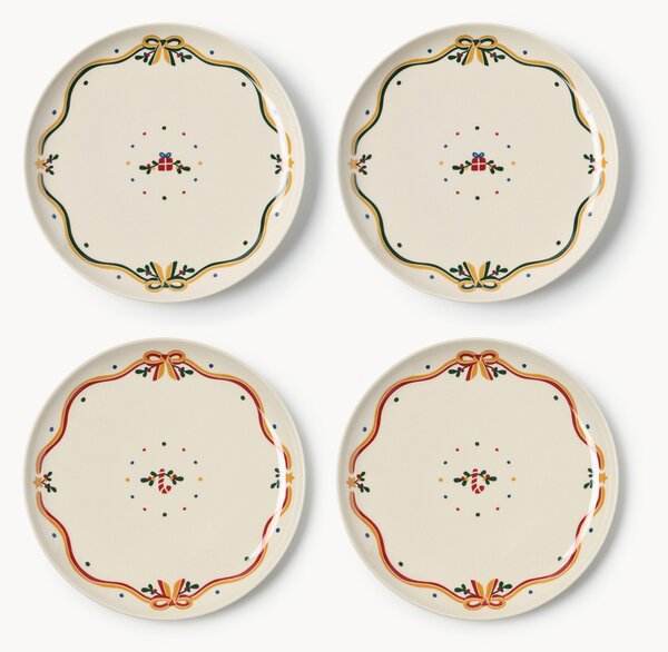 Set di 4 piatti da colazione natalizi Cutemas