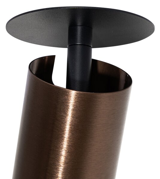 Faretto da incasso moderno bronzo scuro GU10 50mm - Chels
