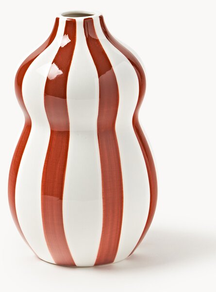 Vaso natalizio dipinto a mano Ellen, alt. 18 cm