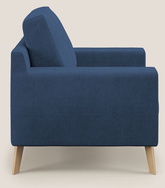 Danish poltroncina in tessuto morbido impermeabile T02 blu