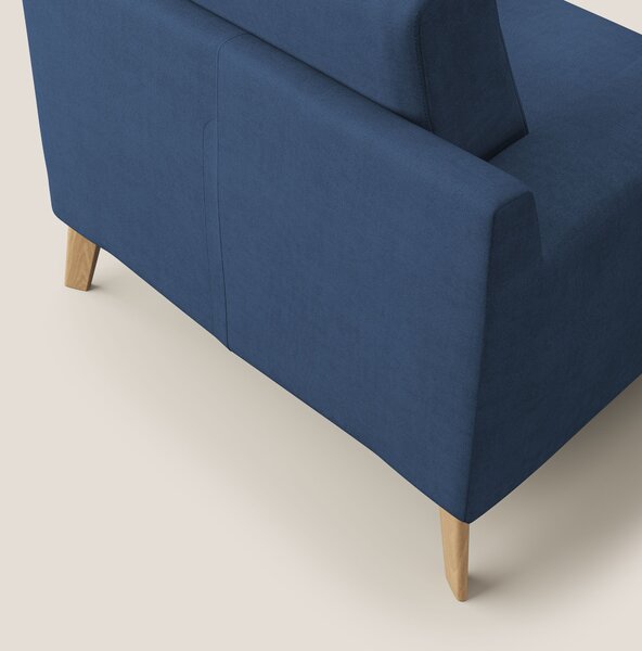 Danish poltroncina in tessuto morbido impermeabile T02 blu