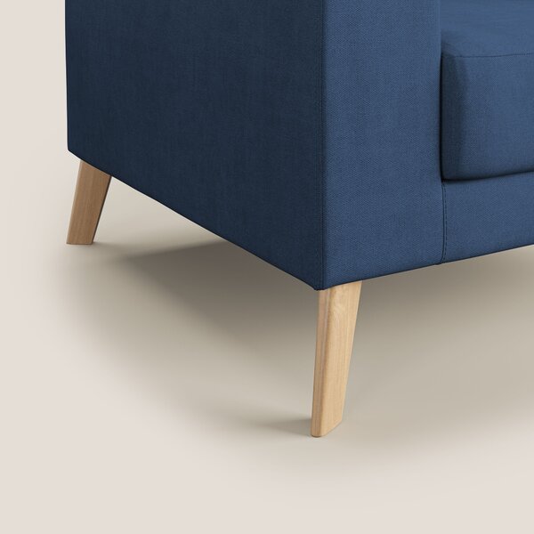 Danish poltroncina in tessuto morbido impermeabile T02 blu