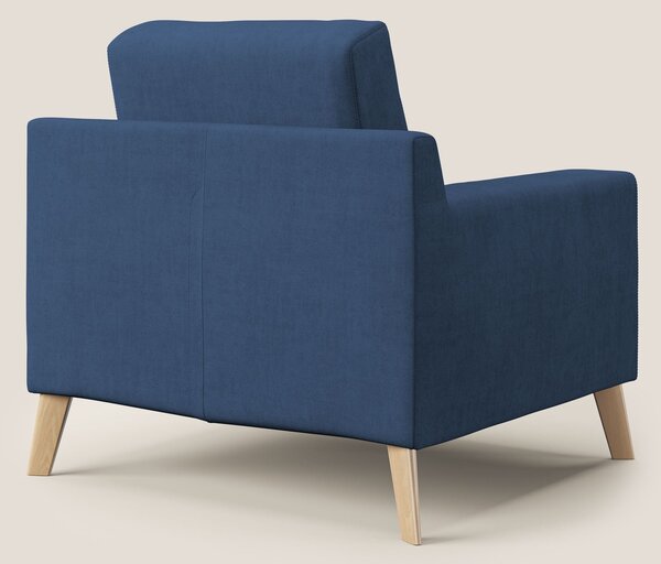 Danish poltroncina in tessuto morbido impermeabile T02 blu