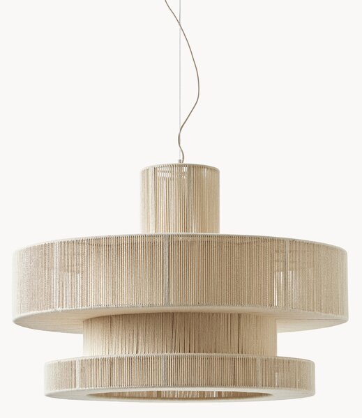 Lampada a sospensione grande in lino Lace