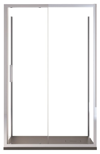 Box Doccia 3 Lati 70x100x70 cm 1 Anta Scorrevole in Cristallo Trasparente 6mm H195 Bonussi Edvige