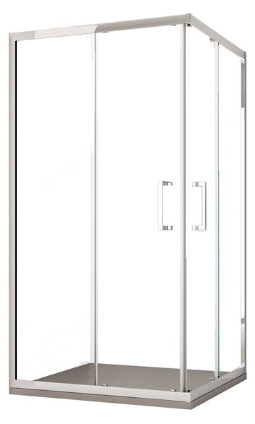 Box Doccia Angolare 70x70 cm 2 Ante Scorrevoli in Cristallo trasparente 6mm H195 Bonussi Sasha