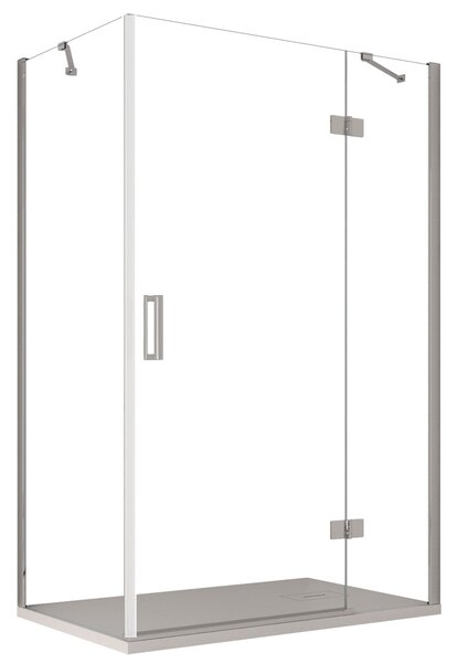 Box Doccia Angolare 70x80 cm 1 Anta Battente in Cristallo Trasparente 8mm H195 Bonussi Ilenia