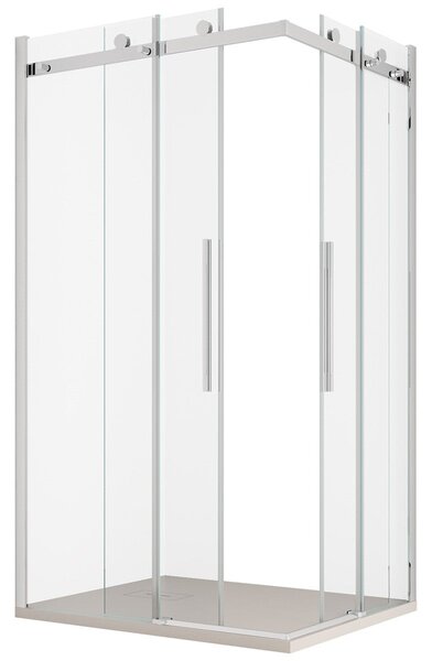 Box Doccia Angolare 70x70 cm 2 Ante Scorrevoli in Cristallo Trasparente 8mm H200 Bonussi Nada
