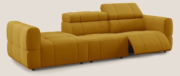 Giotto Divano con terminale e opzione relax elettrico in microfibra ef