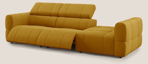 Giotto Divano con terminale e opzione relax elettrico in microfibra ef