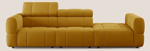 Giotto Divano con terminale e opzione relax elettrico in microfibra ef