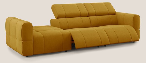Giotto Divano con terminale e opzione relax elettrico in microfibra ef