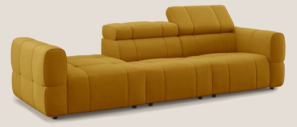 Giotto Divano con terminale e opzione relax elettrico in microfibra ef