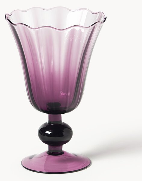 Set di 4 bicchieri da vino in vetro soffiato Tulya