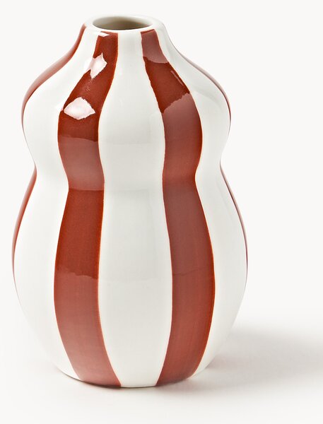 Vaso natalizio dipinto a mano Ellen, alt. 12 cm