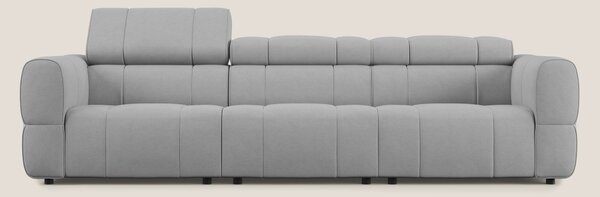 Giotto Divano modulare a 3 sedute con opzione relax elettrico in micro