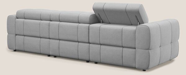 Giotto Divano modulare a 3 sedute con opzione relax elettrico in micro