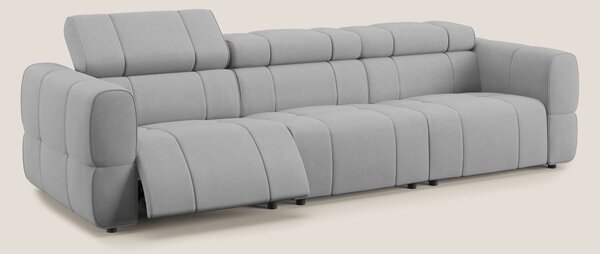 Giotto Divano modulare a 3 sedute con opzione relax elettrico in micro