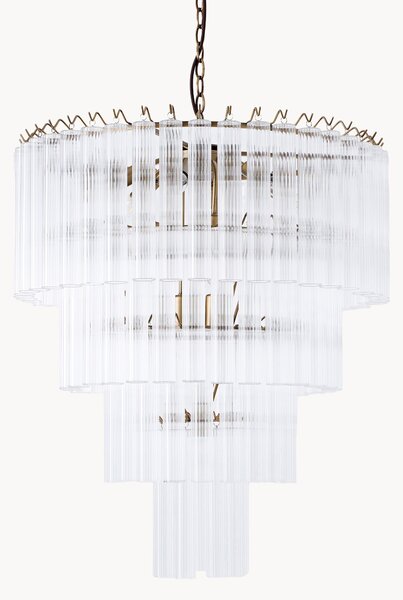 Lampadario grande in vetro Janae