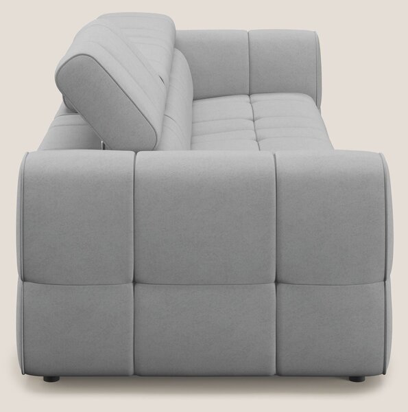 Giotto Divano modulare a 3 sedute con opzione relax elettrico in micro