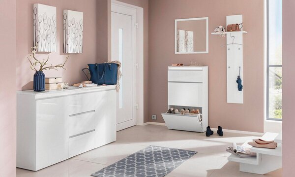 Appendiabito 50x27x140 cm Magic Bianco Lucido