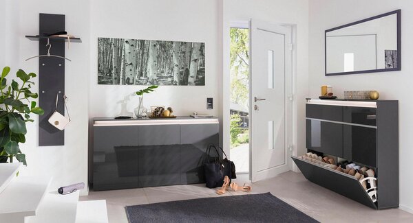Appendiabito 50x27x140 cm Magic Antracite Lucido
