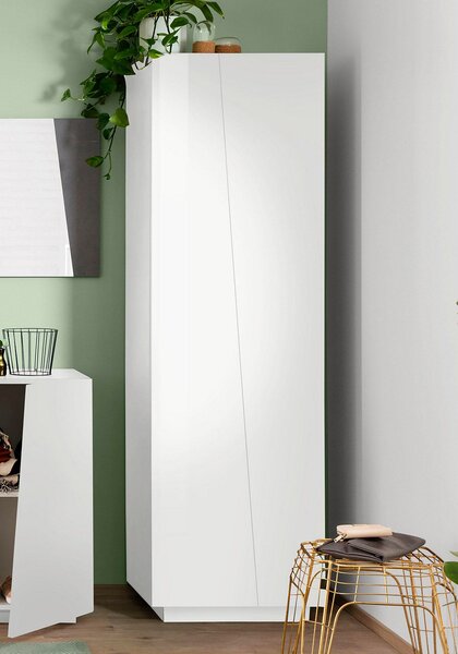 Armadio 2 Ante 60x38x199,7 cm Vega Bianco Lucido